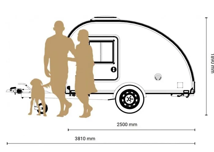 Mini Caravane Teardrop 营地 *